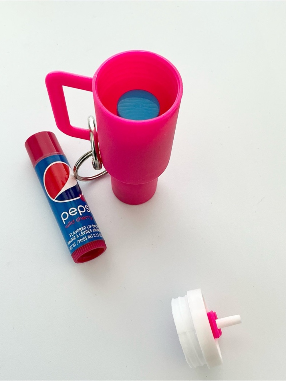 🆕 3D Tumbler Lip Balm Holder with Cherry Pepsi and White Out Mountain Dew Balms - Picture 6 of 7
